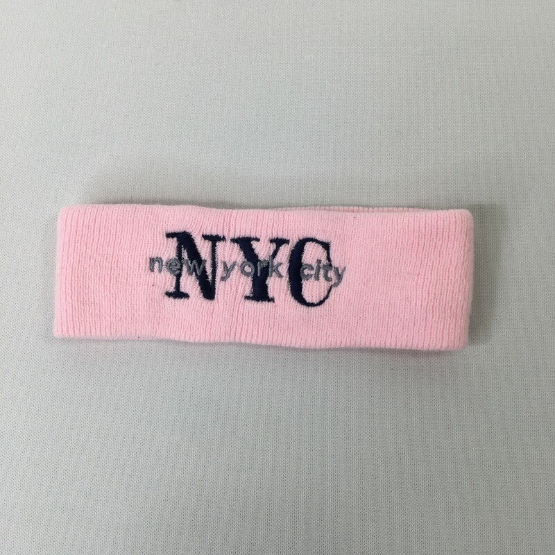 New York City Embroidered, Pink, Size: Headband