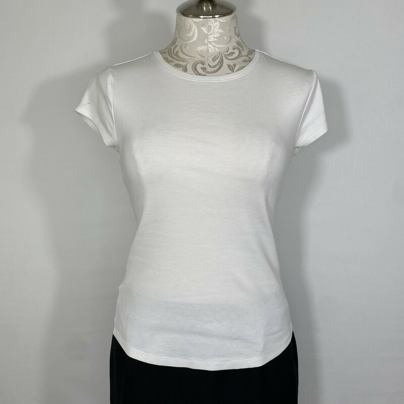 100-060 Ann Taylor, White, Size: Small White Crewneck short sleeve x  x