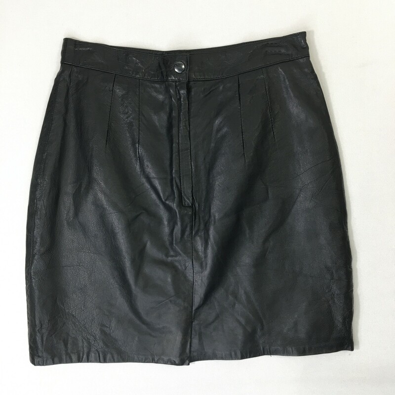 100-163 Leather Skirt