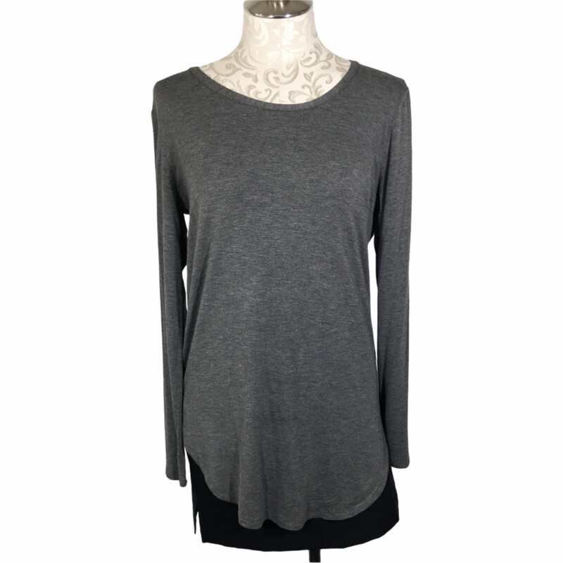 100-529 Emmas Closet, Grey, Size: Small
grey long sleeve shirt rayon/spandex