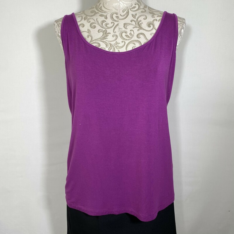 100-550 Lord And Taylor, Purple, Size: XL Purple tank top Spandex/Rayon