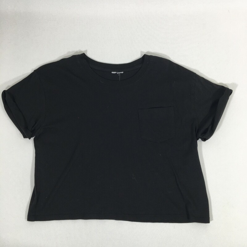 100-590 Pocket Shirt, Black, Size: Large Black short sleeve t-shirt o tag