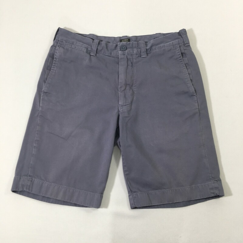 100-779 J Crew, Blue, Size: 30 Mens Stanton shorts  100% cotton  Good