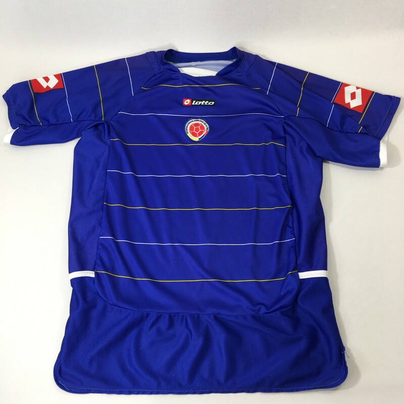 100-871 No Tag, Blue, Size: Large colombia soccer jersey no tag  good