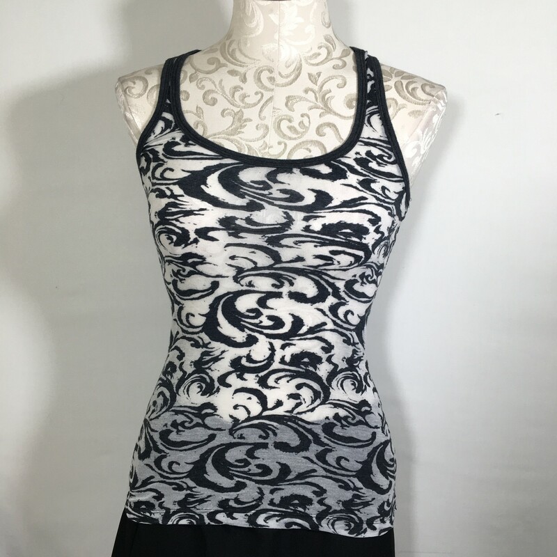 102-027 Rue 21, White An, Size: Small
White and Gray Patterned Tank Top Cotton/ Polyester