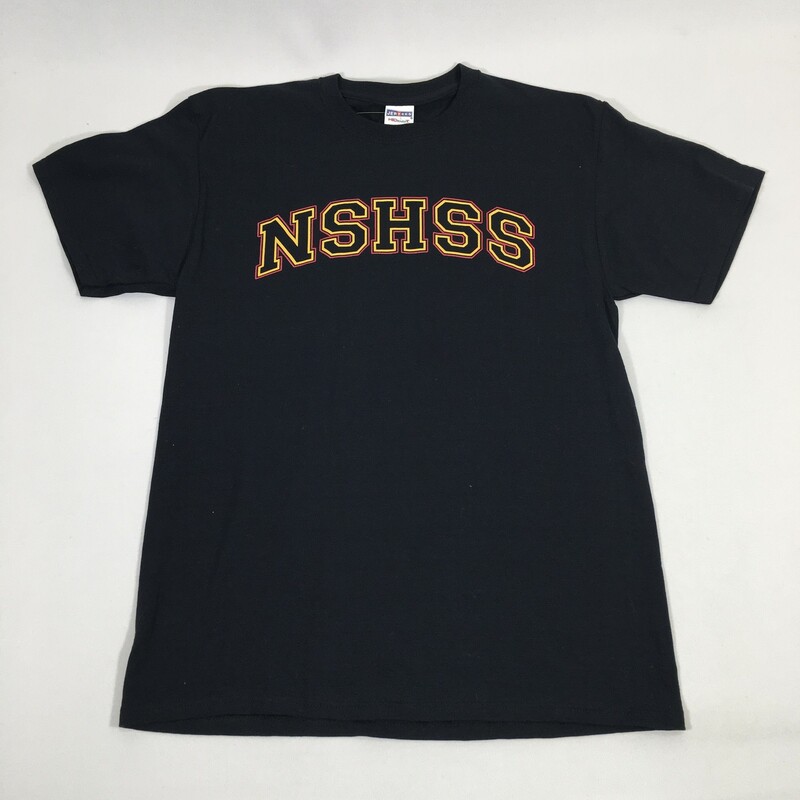 102-137 Jerzees, Black, Size: Medium Black short sleeve t-shirt w/NSHSS logo 100% Cotton