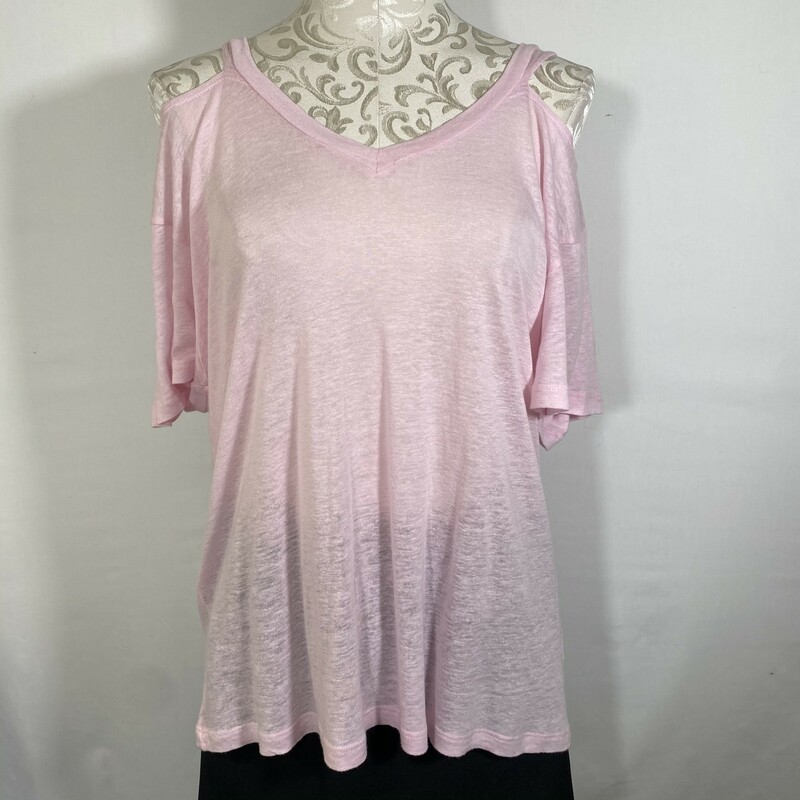 102-227 Lna, Pink, Size: Medium Pink v-neck top
