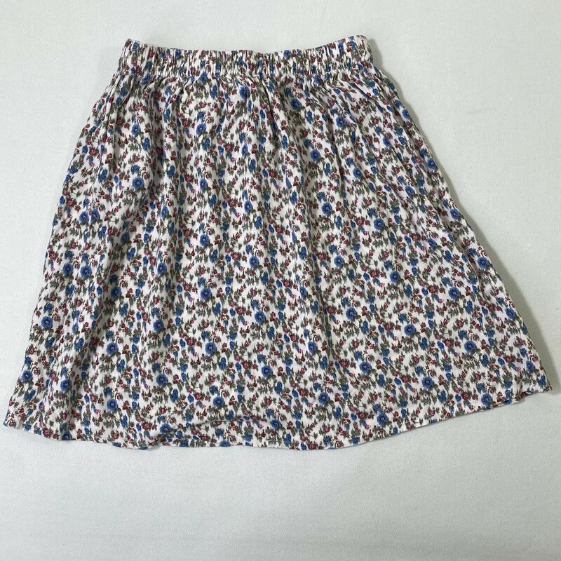 102-235 Abercombie, Floral, Size: XS short floral skirt w/ elastic waist 100% Viscose