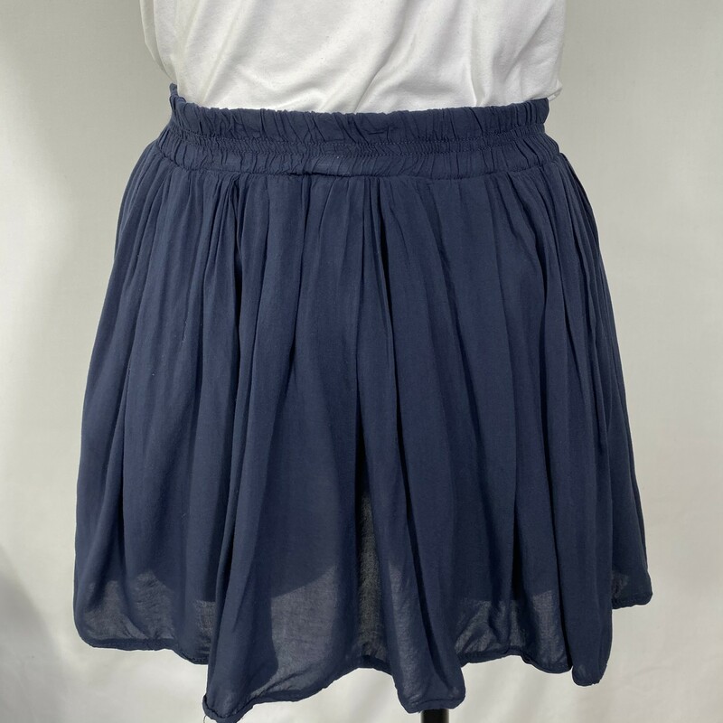 102-237 Brandy, Blue, Size: XS Short blue skirt cotton/viscose