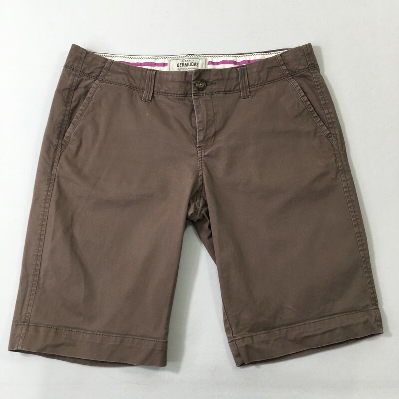 102-249 Old Navy, Brown, Size: 4 bermuda shorts 97% cotton 3% spandex