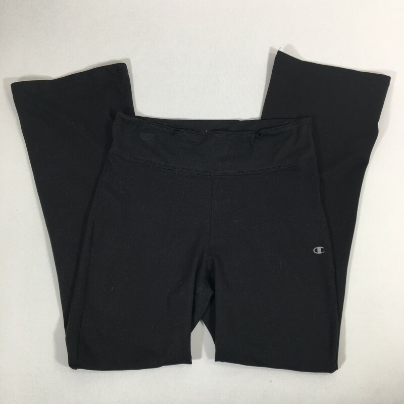 102-301 Champion, Black, Size: Medium black leggings 91% polyester 9% spandex  good