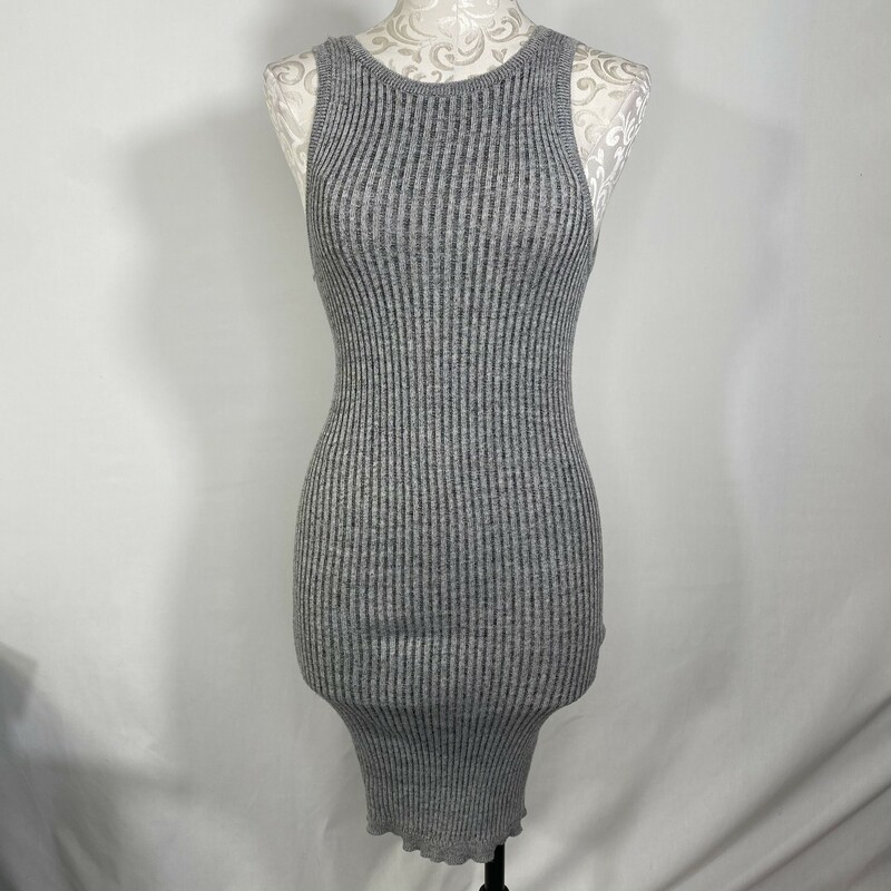 103-033 Forever 21, Gray, Size: Small Gray Sleeveless Sweater Dress x  Good