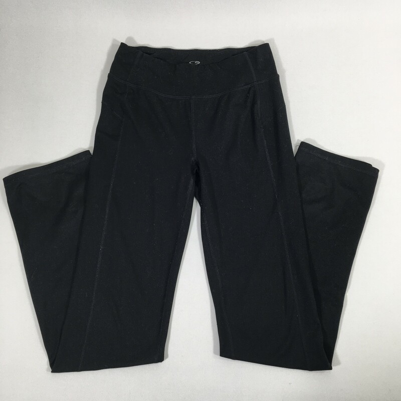 103-155 Champion, Black, Size: XS Black Yoga Pants 88% Polyester 12% Spandex