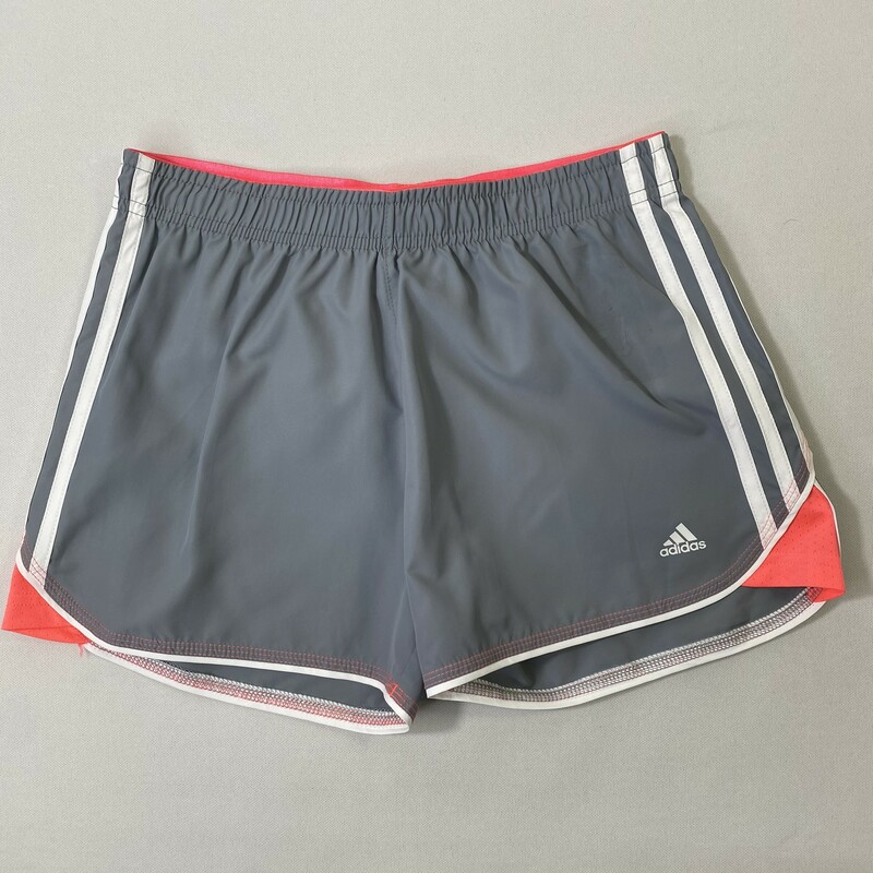 103-186 Adidas, Grey, Size: Medium kids size athletic shorts polyester like new