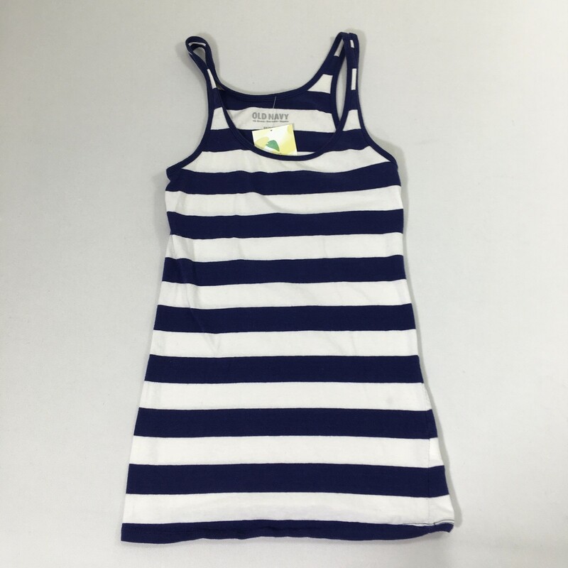 103-190 Old Navy, White/bl, Size: Xs
blue and white stirped tank top cotton/spandex  x
