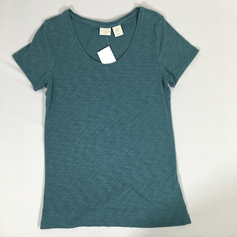 105-156 St. Tropez West, Blue, Size: Xs blue short sleeve t-shirt cotton/spandex
