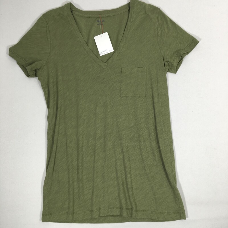 107-040 Madwell, Olive Gr, Size: Small Short Sleeve 100% Cotton