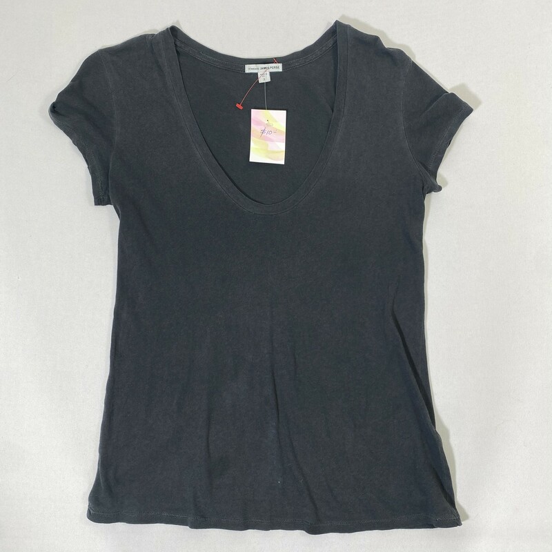 107-050 James Perse;
Standard James Perse short sleeve Dark Gray, Size: 1 100% Cotton