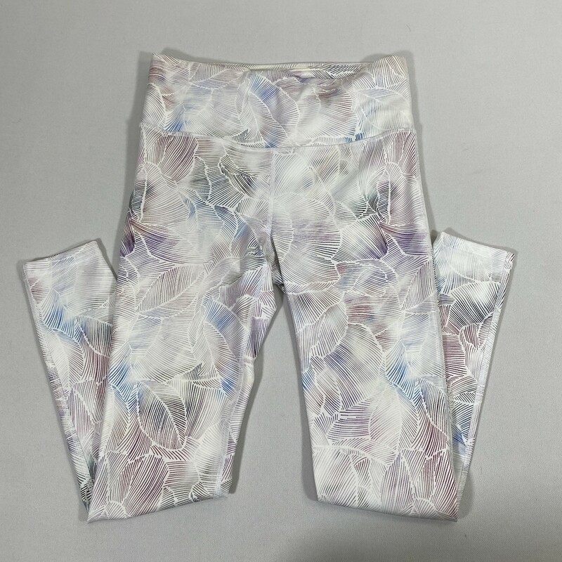 107-110 Gap Fit, White, Size: Small
White patterned leggings