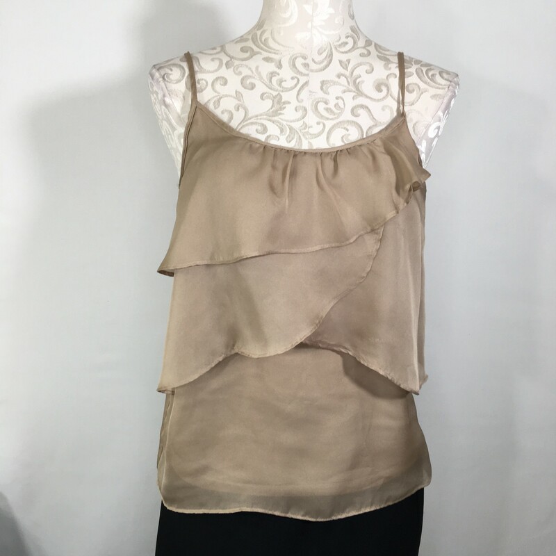 110-039 New York & Compan, Beige/ye, Size: Small Beige Flowy Sleeveless Top -  Good