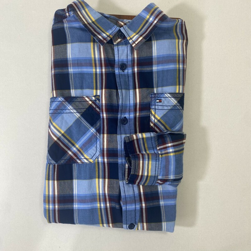 110-043 Tommy Hilfiger, Patterne, Size: Xl Plaid Tommy HIlfiger Button-Up Shirt -  Good