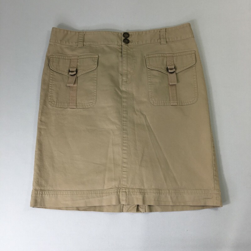 110-148 American Living, Beige, Size: 8 Mid lenght beige skirt