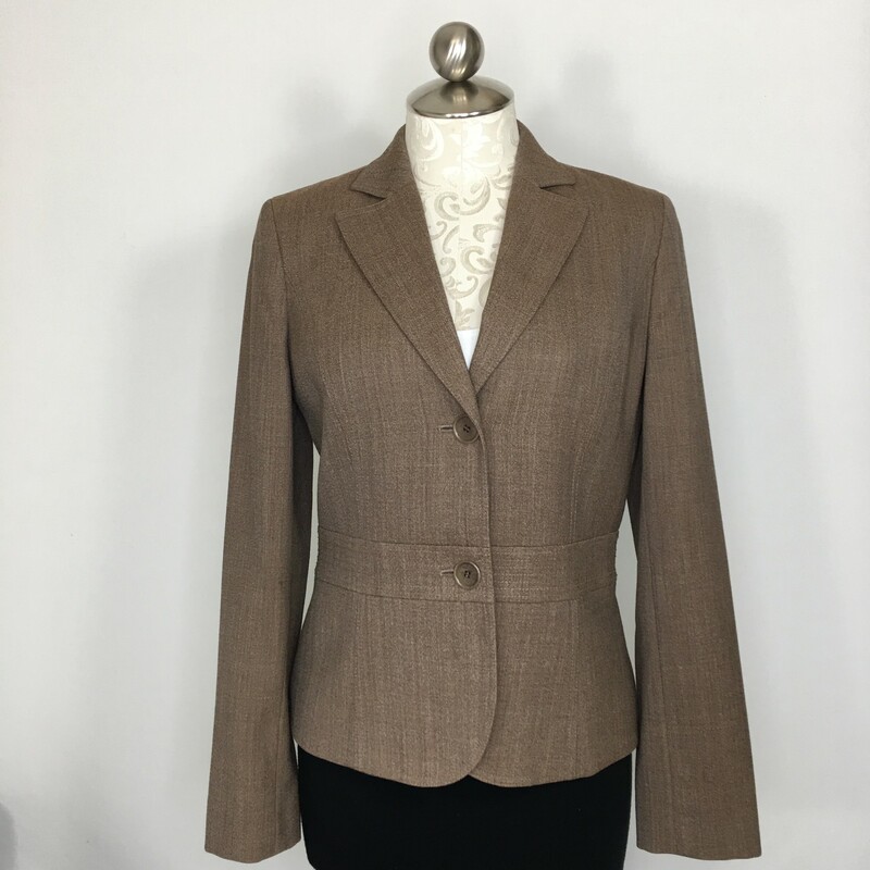 111-038 Ann Taylor, Brown, Size: None
brown button up blazer size 4