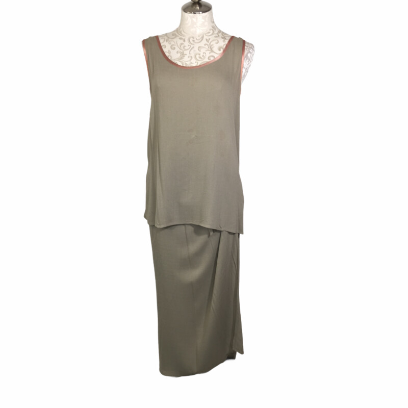 112-027 Express, Beige, Size: Small Long Beige Sleeveless Dress 100% Rayon  Good
