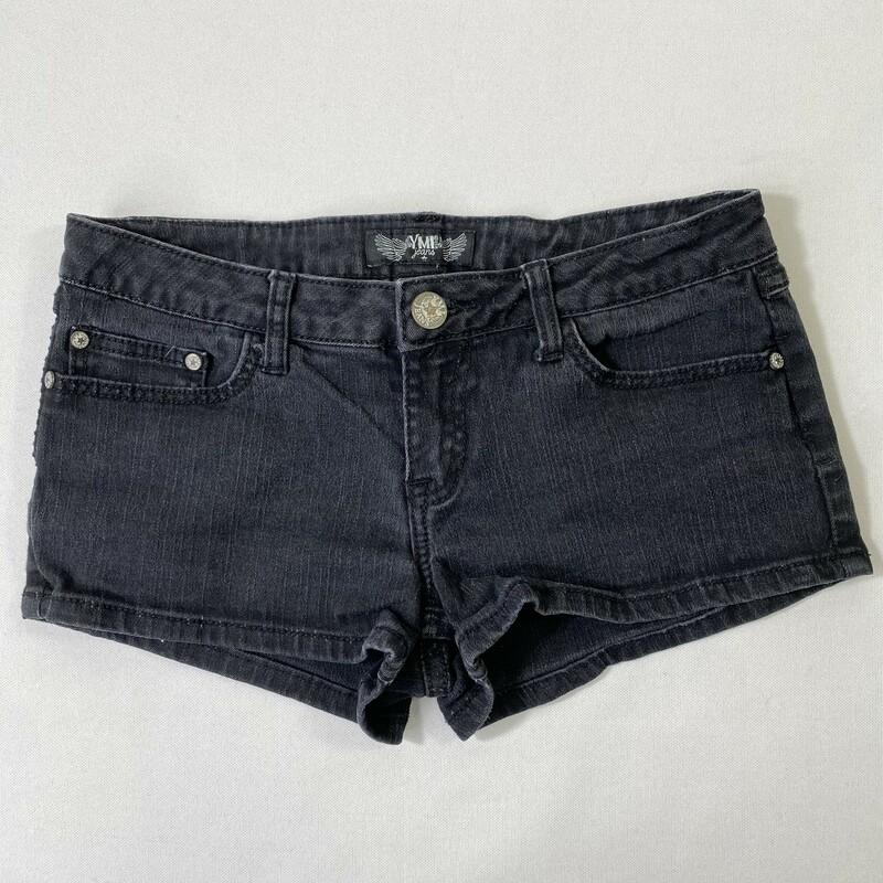 113-031a Ymi Jeans, Black, Size: 9 Black Jean Shorts Denim  Good