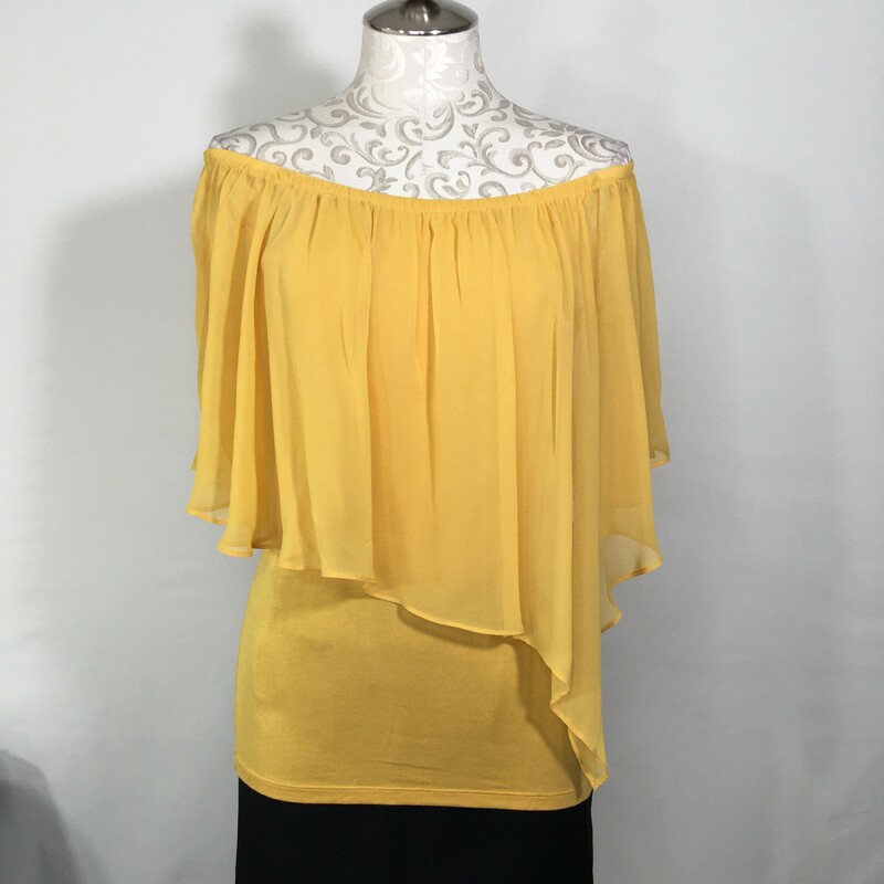 113-040 Thalia Sodi, Yellow, Size: Medium Yellow Flowy Top x  New