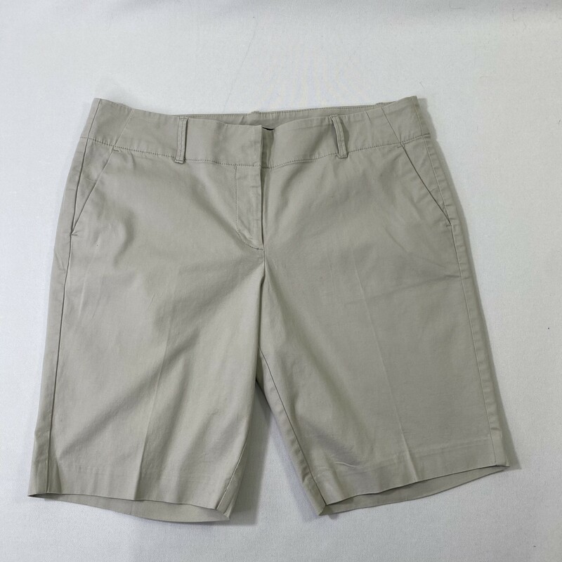 114-039 Ann Taylor, Beige, Size: 12 Beige shorts cotton/ spandex