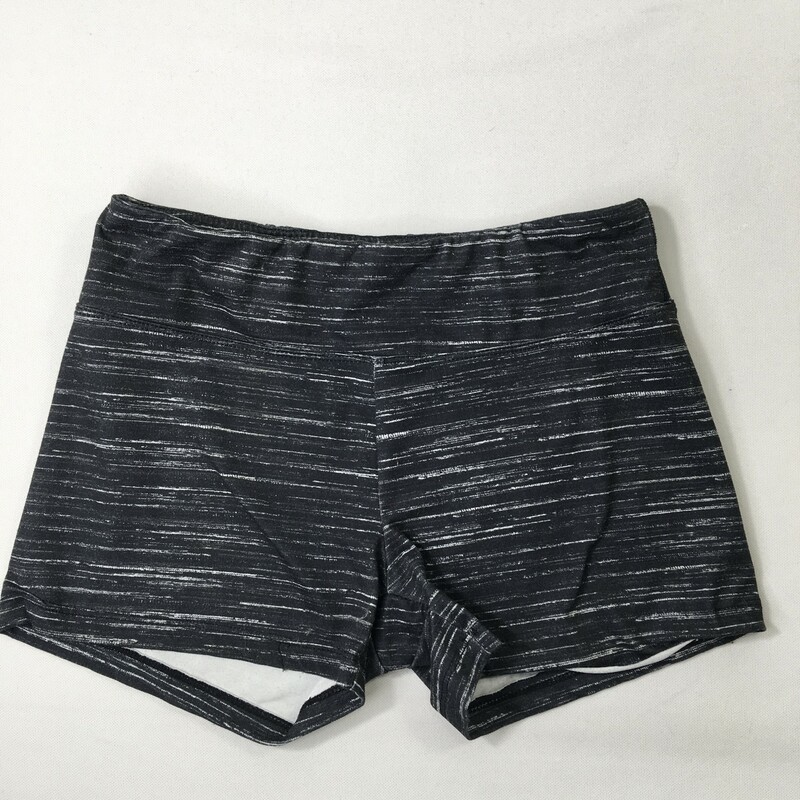 115-012 Patterned Spandex, Grey, Size: Medium Black stretchy shorts no tag