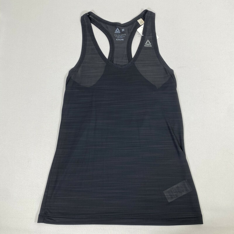 115-060 Reebok, Black, Size: Medium black workout tank top nylon  good