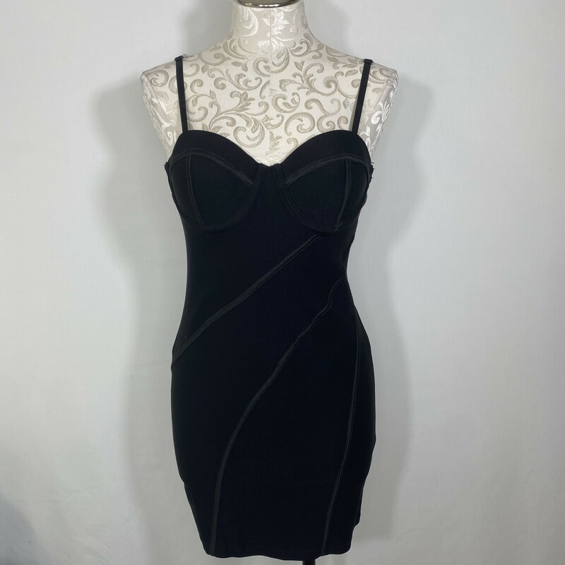 120-026 Avec, Black, Size: Large Black Dress girdle cotton/polyester/spandex