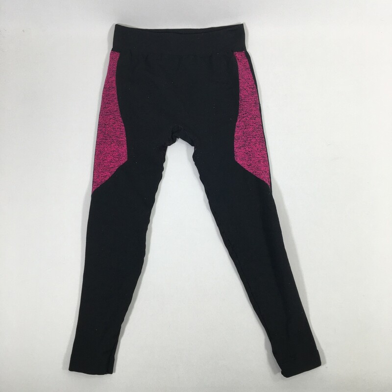 120-226 No Tag, Black, Size: Small
Black capri pants w/ pink stripe polyesther/spandex
