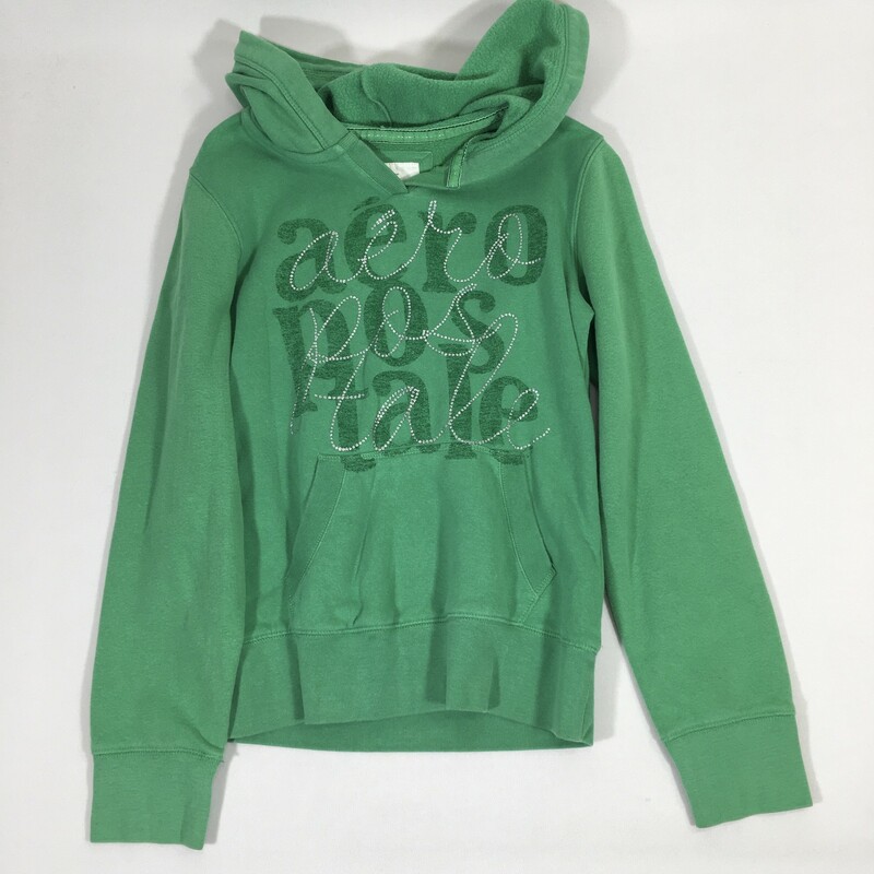 125-090 Aeropostale, Green, Size: Xs green logo hoodie 60% cotton 40% polyester  good