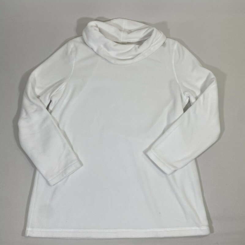 126-001 No Tag, White, Size: Medium white fleece turtle neck sweatshirt no tag  good