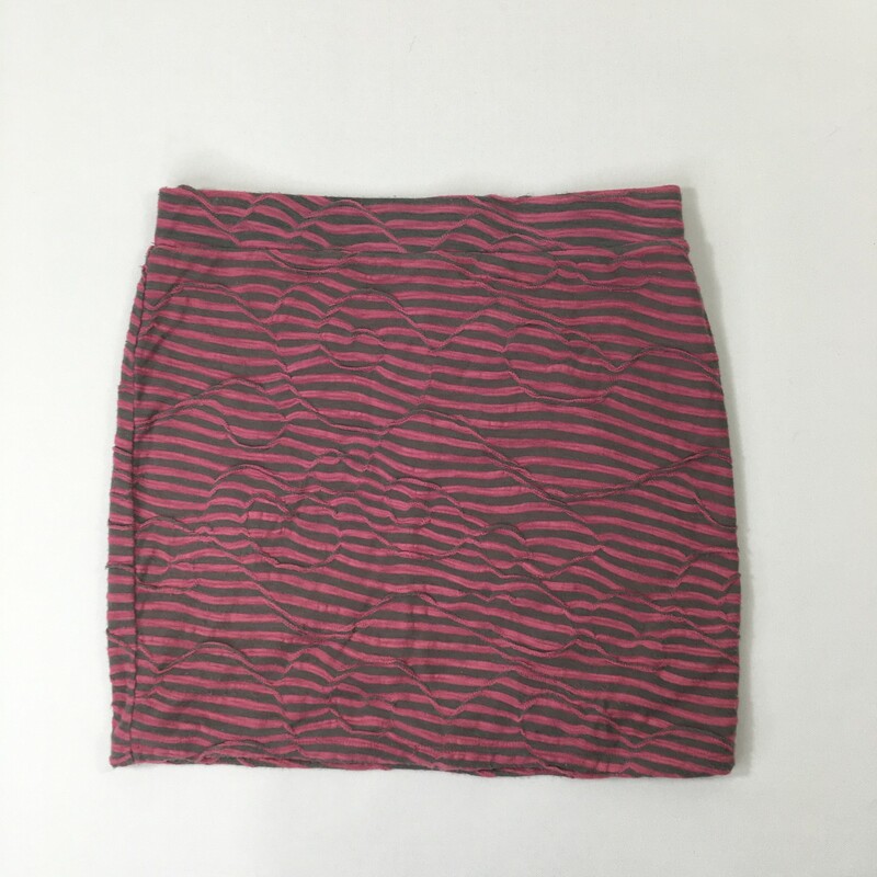 Free People Striped Skirt, Pink, Size: Small 57% cotton 43% polyester