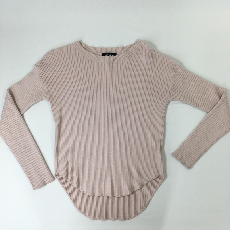 100-0348a Express, Pink, Size: XS long sleeve sweater XS 50% rayon 27% polyester 23% polyamide  Good  Condition