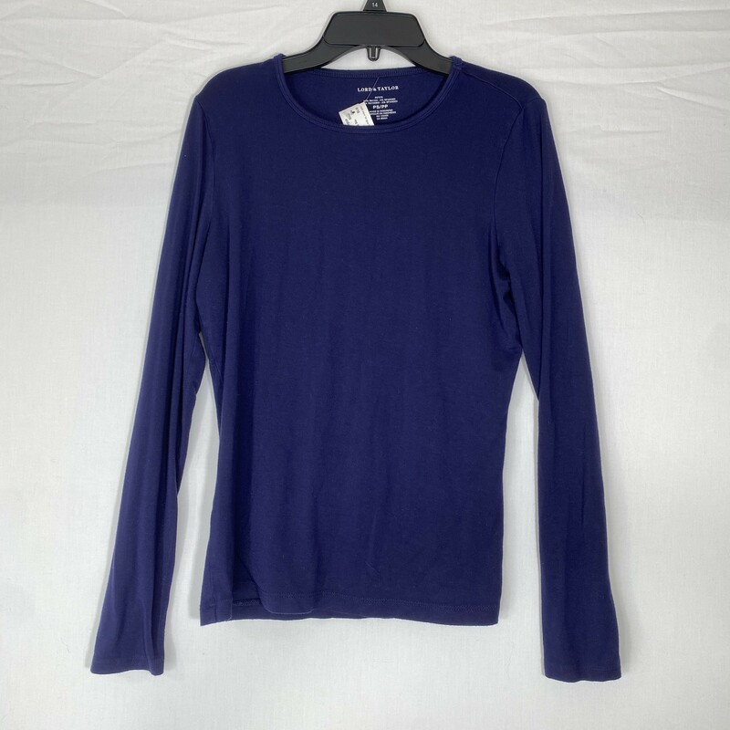 Lord And Taylor Long Slee, Blue, Size: Small petite size 95% rayon 5% spandex