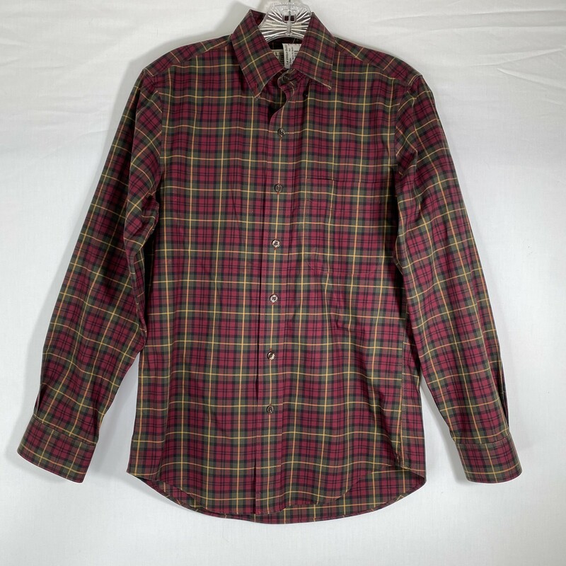 L.L Bean Slim Fit Button, Red, Size: Small 100% cotton wrinkle free