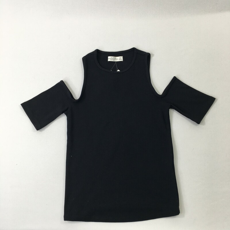 Abercrombie And Fitch, Black, Size: XS cut out shoulders short sleeve 50% polyester 48% cotton 2% elastane new with tag