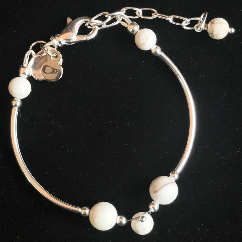 Mimi Br0019-mw 6.5, Marble W, Size: Bracelet
8&6mm. Swarovski Pearls-Silver Plated Accessories