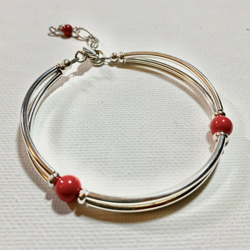 Mimi Too Br0034-or 6.5, Bright O, Size: Bracelet
6mm Swarovski Pearls-Silver Plated Accessories