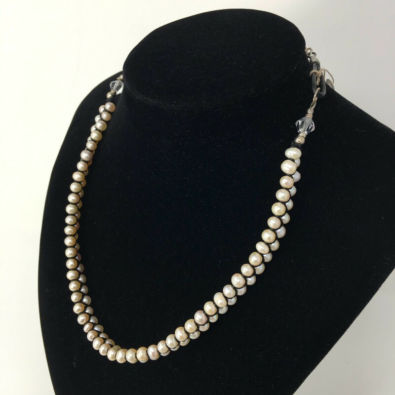 Princessn-fwcp Ne0004-w 1, White Fr, Size: Necklace
6mm Freshwater Cultured Pearls-Nylon-1mm Original Round Leather-Silver Plated & Sterling Silver Accessories