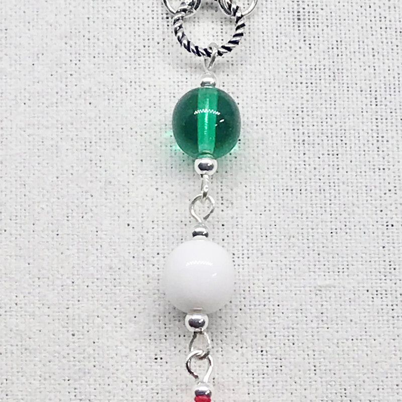 Mycolors Ne0026-gwr 16, Green-wh, Size: Necklace
Sterling Silver Accessories - Czech Crystal Pearls - Chain Length: 16 inches