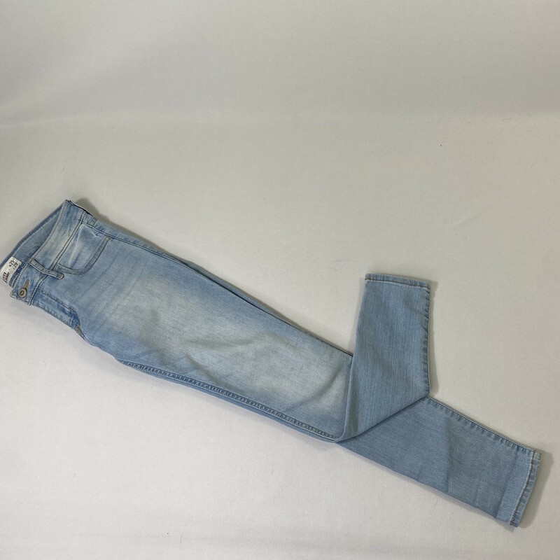 Hollister Super Skinny Je, Blue, Size: 1S waist 25 length 29 Light wash skinny jeans