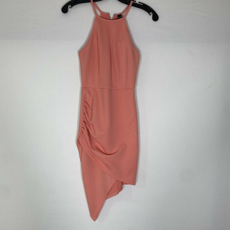 Windsor Halter Tight Dres, Coral, Size: XS assymetrical bottom padded dress