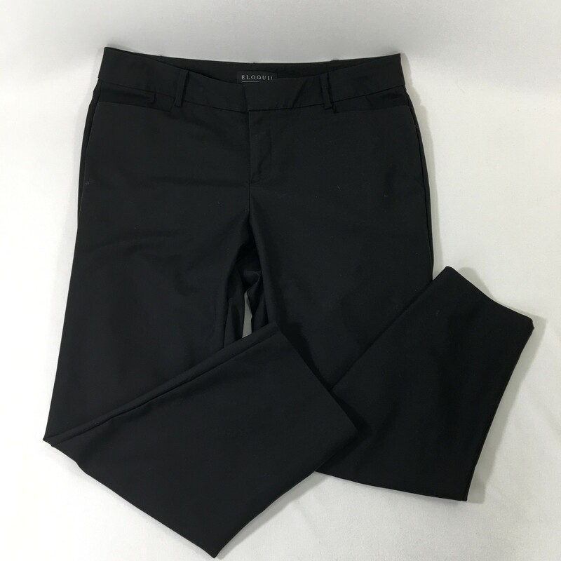 Eloquii Plain Dress Pants, Black, Size: 14