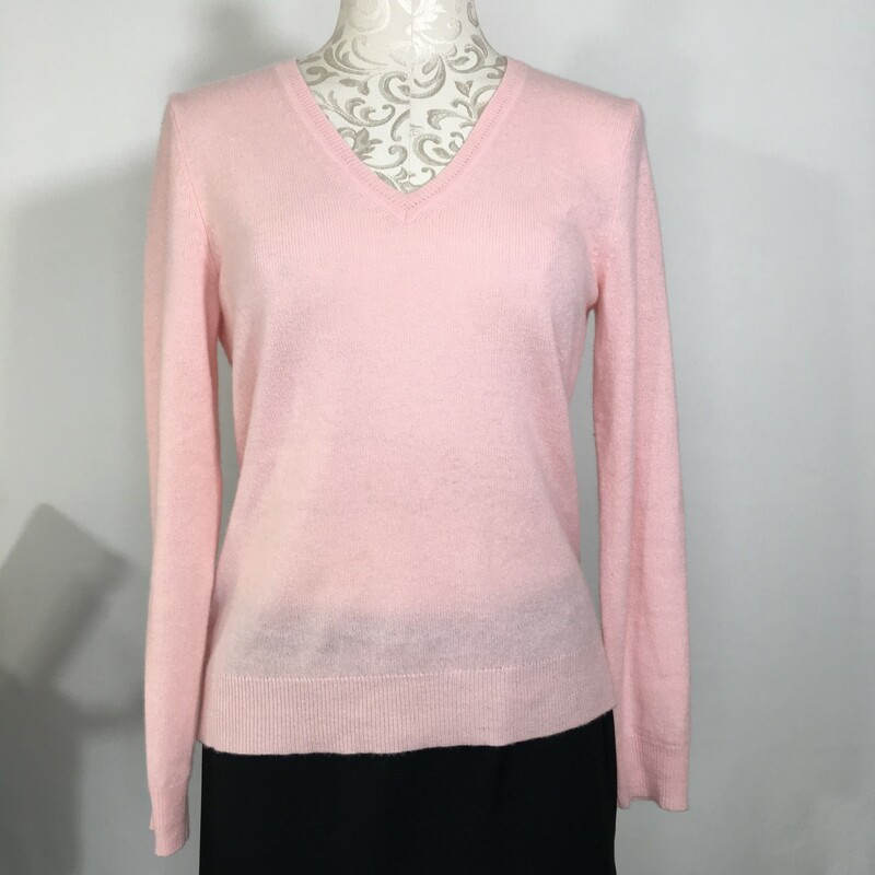 Lord + Taylor Cashmere, Pink, Size: Small 100% cashmere v neck sweater